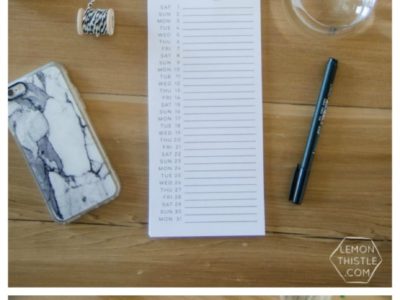 2017 Printable Calendars- Hand lettered script- so minimal and modern! Love how simple they are.