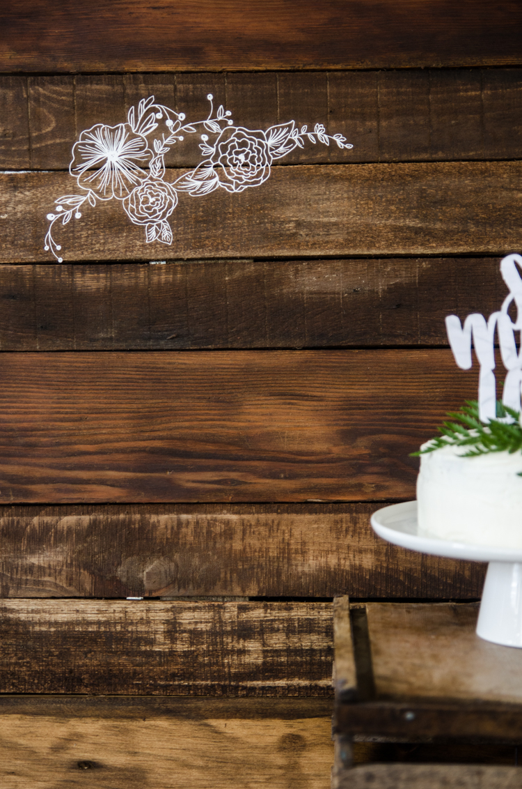 DIY Floral Rustic Backdrop for a Wedding Lemon Thistle