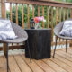 DIY Hexagon Side Table- I can't believe this is made out of pallet wood! SO nice for an afternoon build.