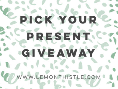 Pick your present! What a fun giveaway