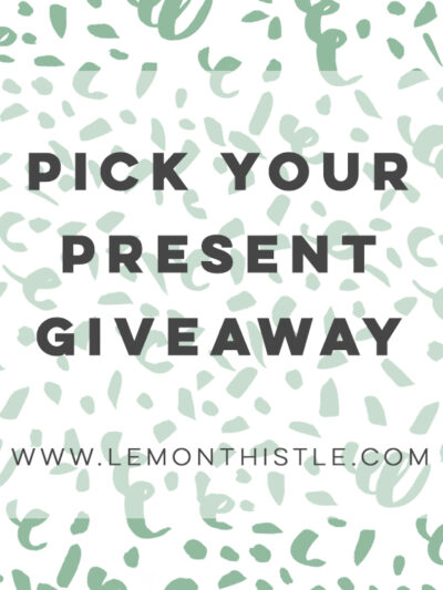 Pick your present! What a fun giveaway
