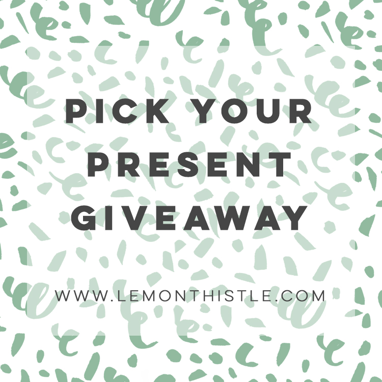 Pick your present! What a fun giveaway