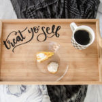 DIY Breakfast Tray Upgrade- Treat yo'self... how cute is that! Would make a great Christmas gift. (with template!)