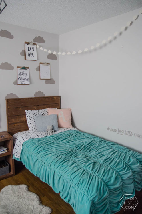 DIY Cloud Wall 2 Types Of Stencils Lemon Thistle