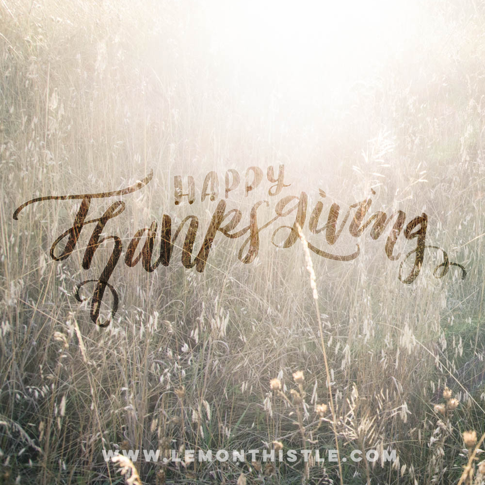 Happy Thanksgiving!