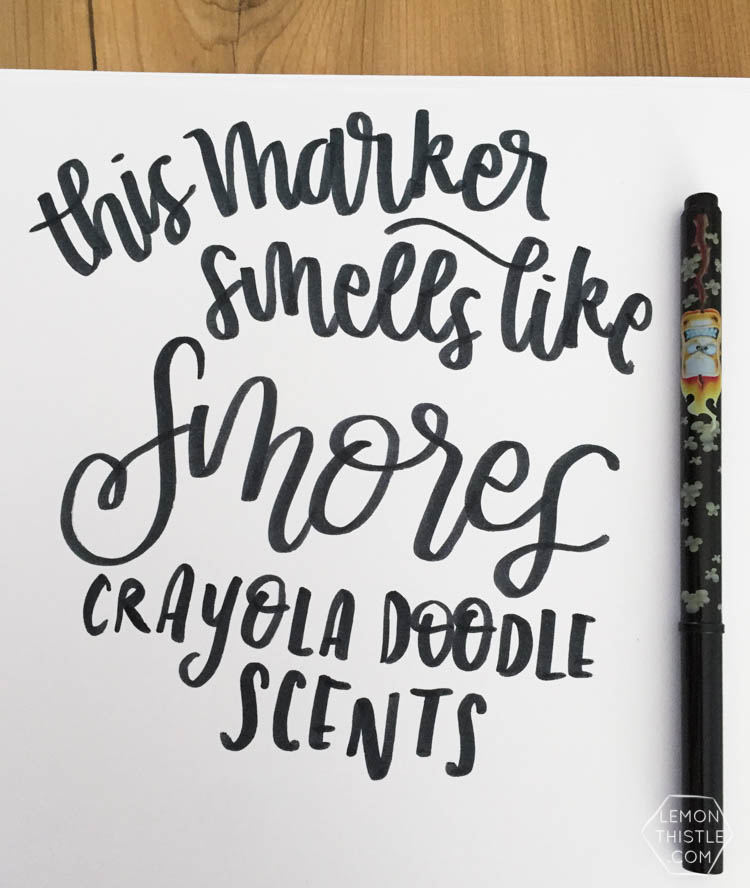 brush lettering resources lemon thistle