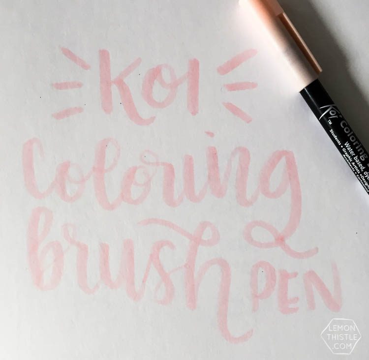 Love seeing what all the different brush markers look like! Brush Lettering info resource
