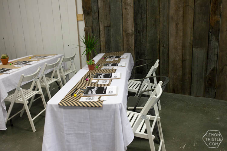 Such a cool Brush Lettering Workshop- Lemon Thistle with MakeShift Kamloops