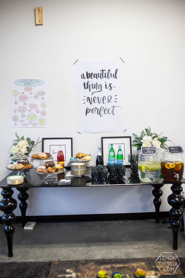Such a cool Brush Lettering Workshop- Lemon Thistle with MakeShift Kamloops