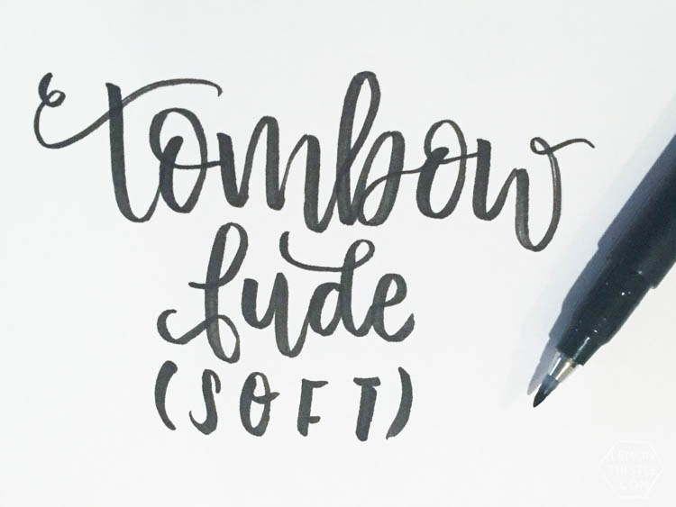 tombow fude soft- I love seeing how the different brush pens look in practice! great brush lettering resource