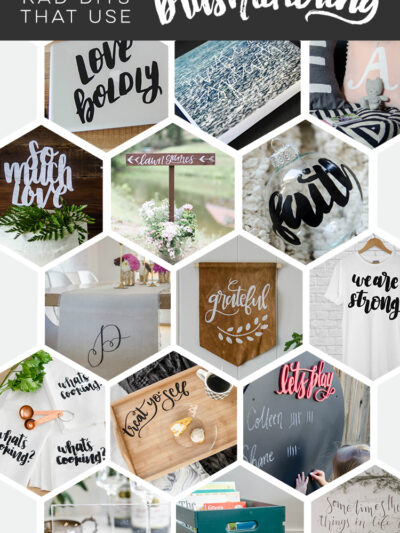15 Rad DIYs that incorporate hand lettering... UHM these are so cool! Now I want to learn.