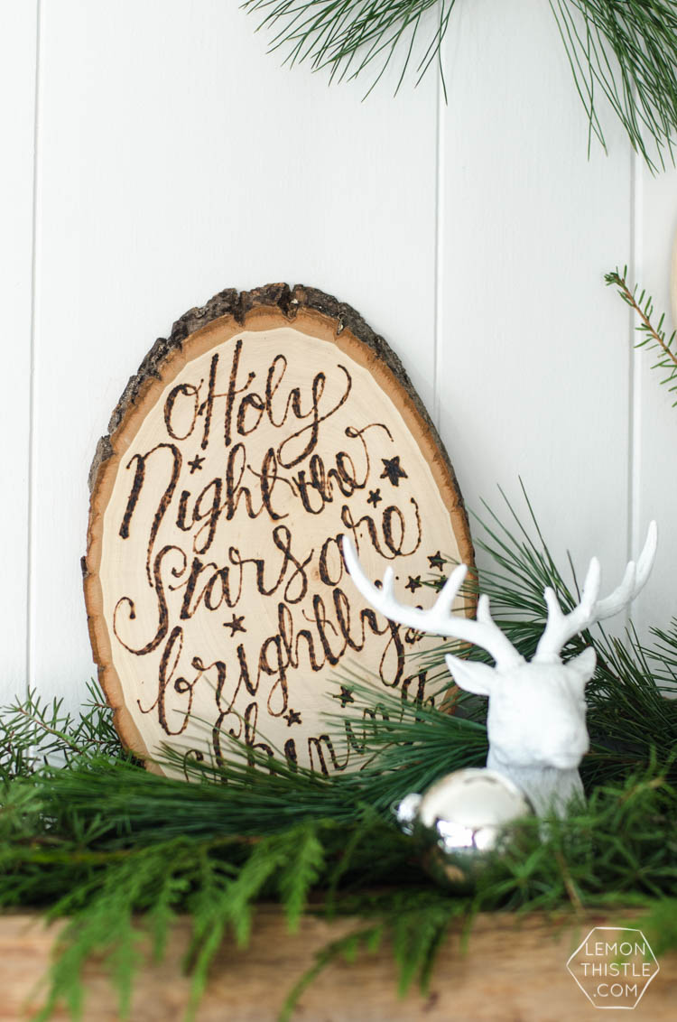 Canadian Christmas Home Tour- I love the black, white and fresh greenery in this holiday style! 