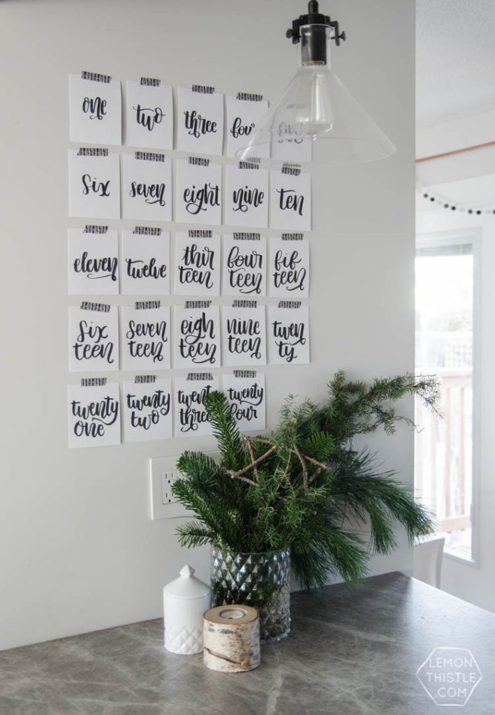 Canadian Christmas Home Tour- I love the black, white and fresh greenery in this holiday style!