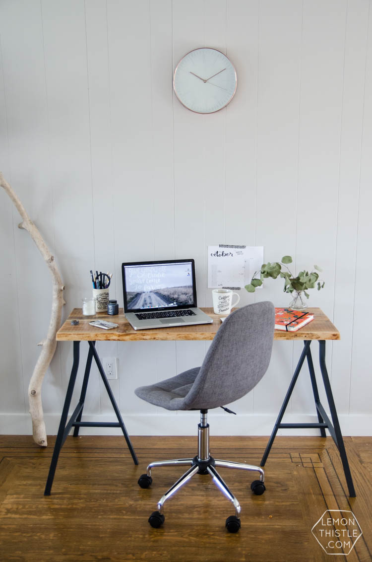 DIY Live Edge Desk- An Ikea Hack