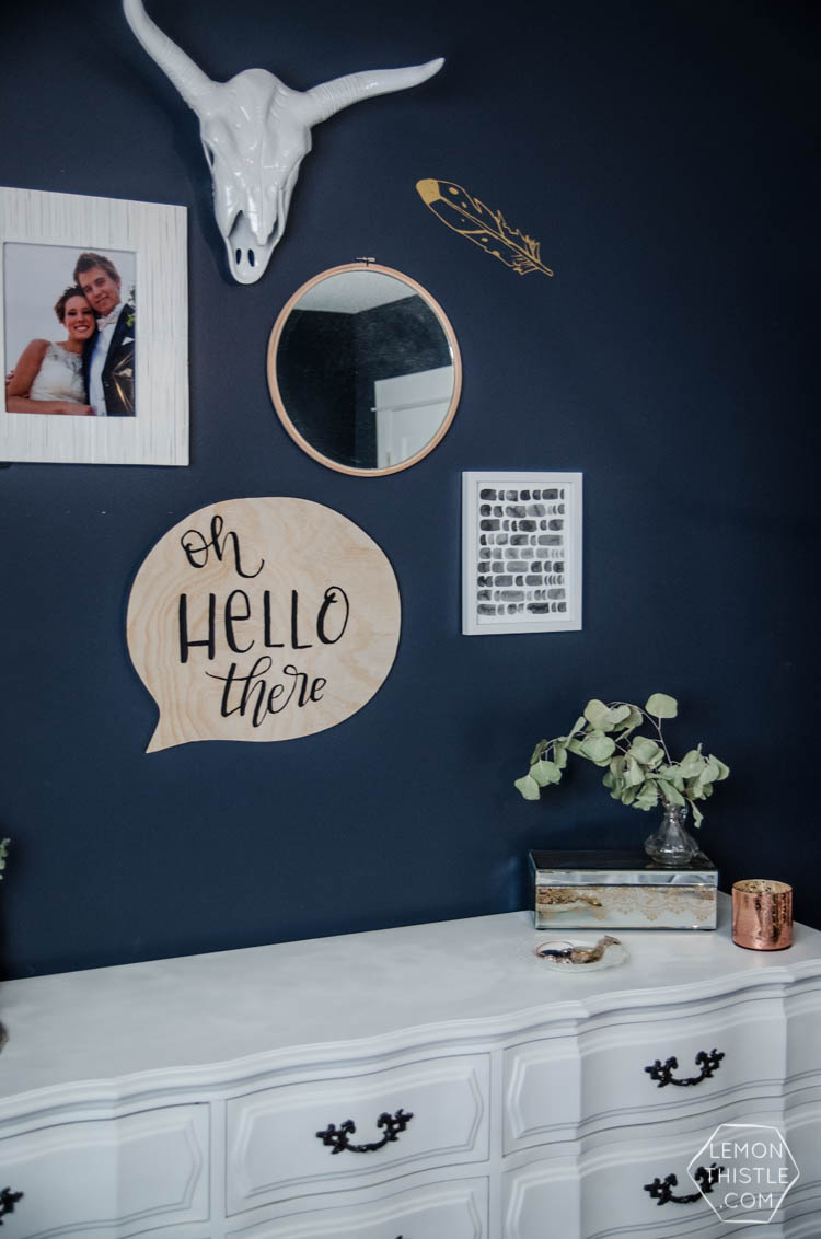 DIY Speech Bubble Sign made of plywood- I LOVE this! So fun for a gallery wall or kids room
