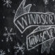 What a clever idea! Using a dropcloth to create a DIY giant chalkboard backdrop for birthday party decorations! Perfect for this modern winter wonderland!
