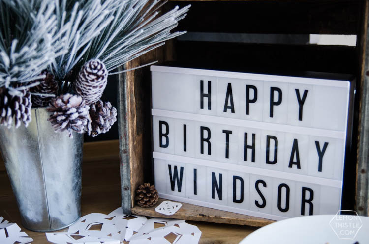 A Winter Onederland First Birthday... I LOVE this modern rustic update to a winter wonderland theme- perfect for a boy's birthday or shower