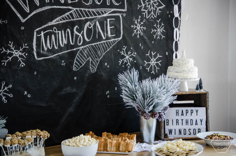 A Winter Onederland First Birthday... I LOVE this modern rustic update to a winter wonderland theme- perfect for a boy's birthday or shower