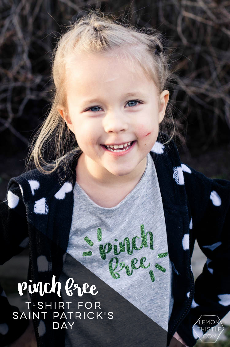 Pinch Free! Such a cute hand lettered design for a saint patrick's day shirt