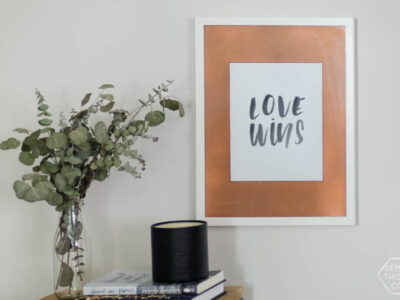 DIY Copper photo frame mat- this is such an easy upgrade!