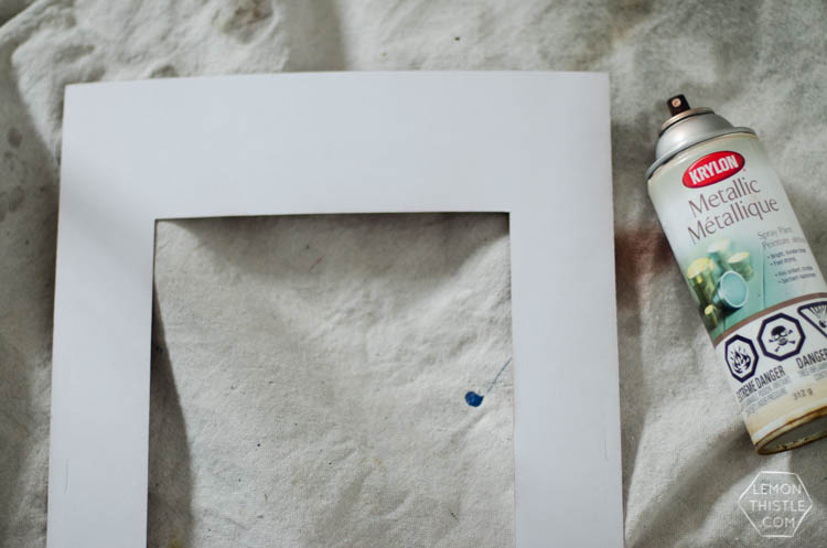 DIY Copper photo frame mat- this is such an easy upgrade! 