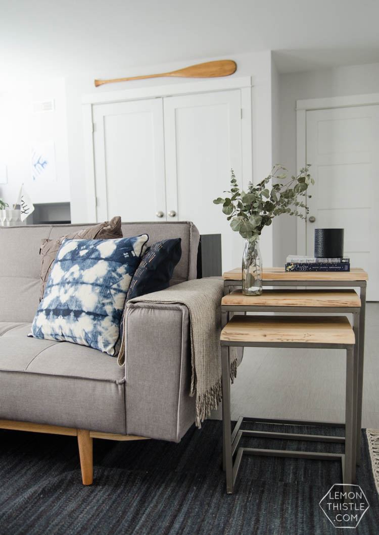 Love the rec room- such a good use of space and those built ins!