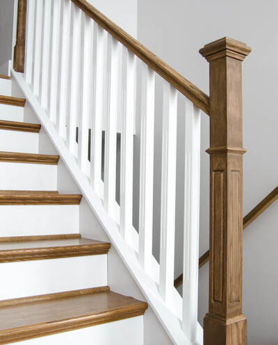 How to install a wooden handrail on split level stairs (the DIY way)