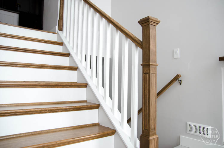 How To Install A Wooden Handrail On Split Level Stairs