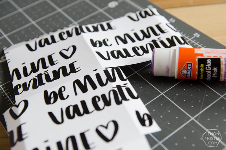 Valentines Treat Box printables- love the handlettering on these! 