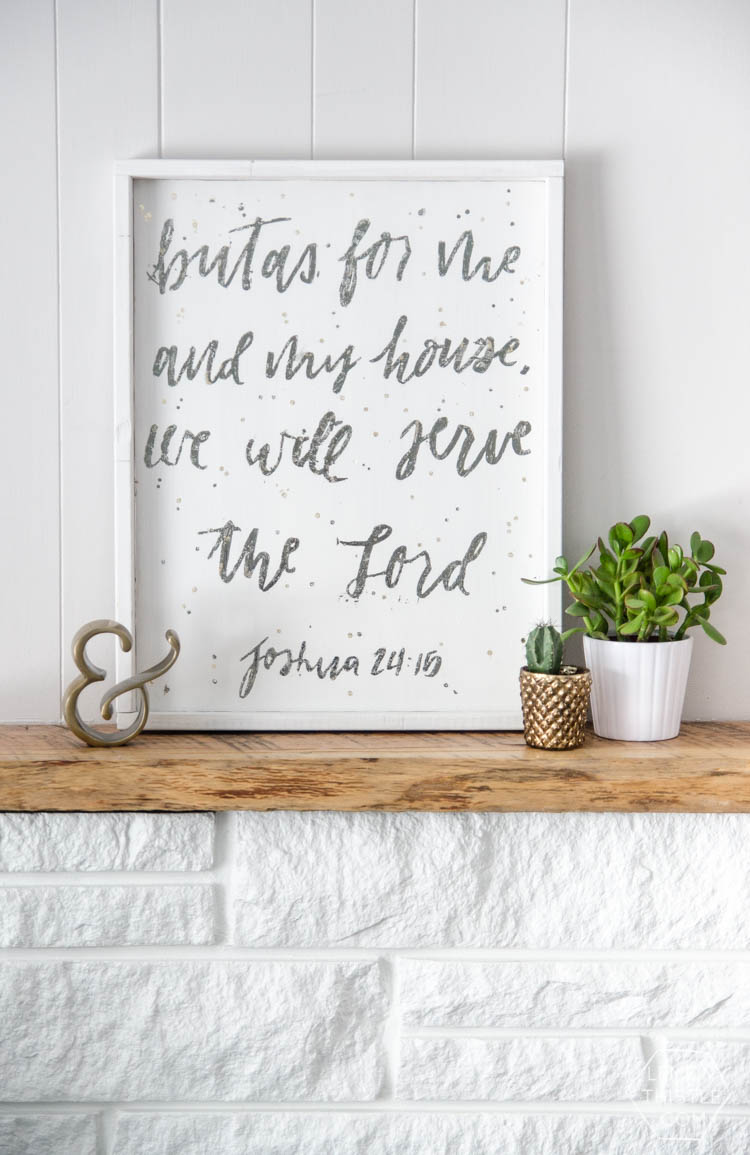 Tips and tricks to apply deco foils to wood- using a stencil and giving a crackled, rustic finish- LOVE the gold leaf overlay look