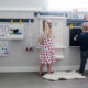How to create a wall mounted art station for kids- perfect for small spaces!