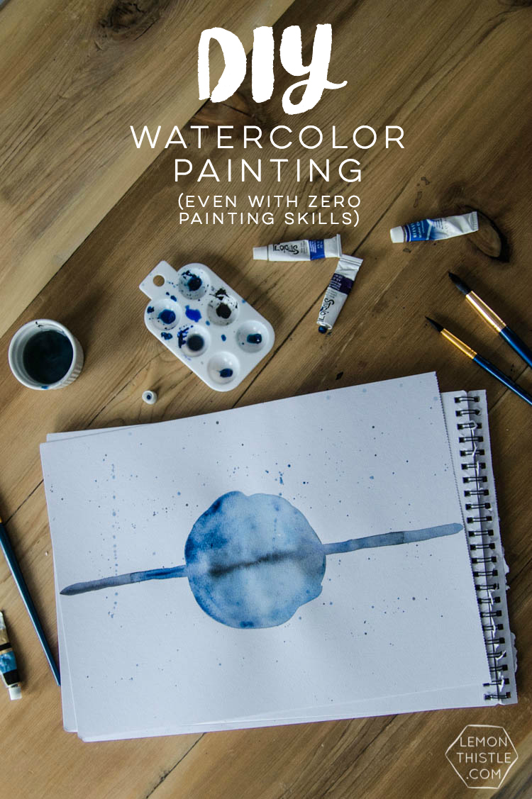 I love this simple watercolor painting duo! And the video tutorial makes it so easy to make.