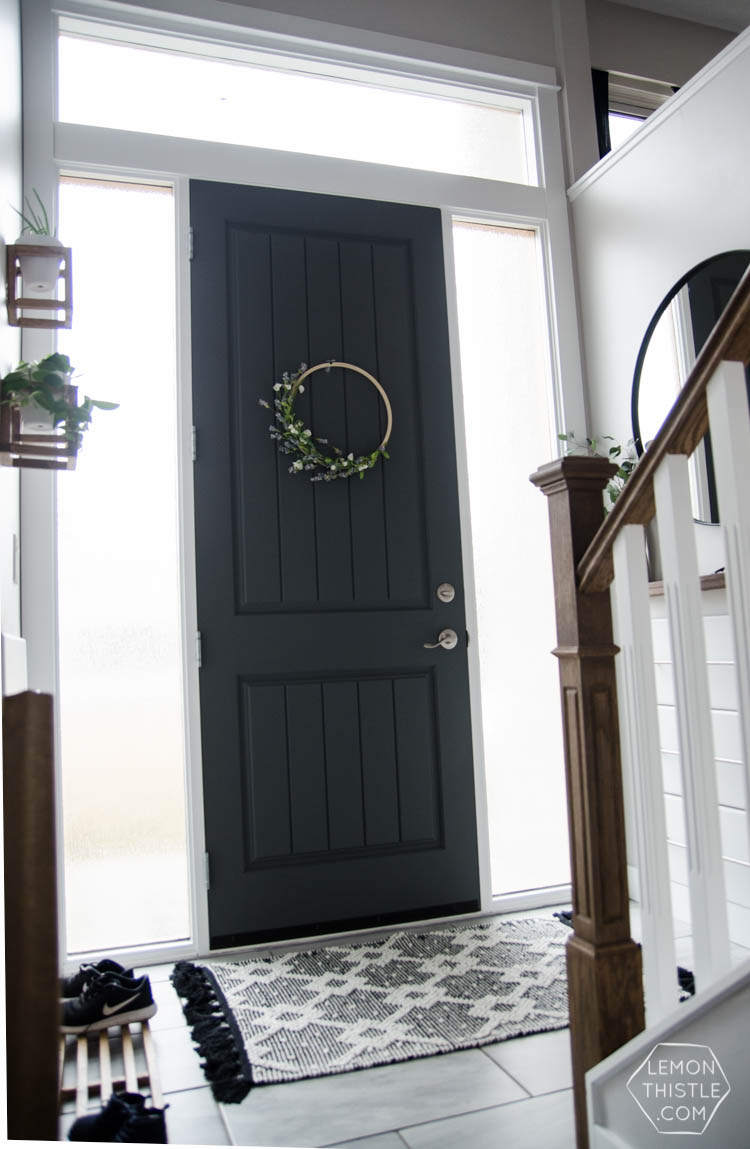 A Diy Split Level Entry Makeover Before After Lemon Thistle