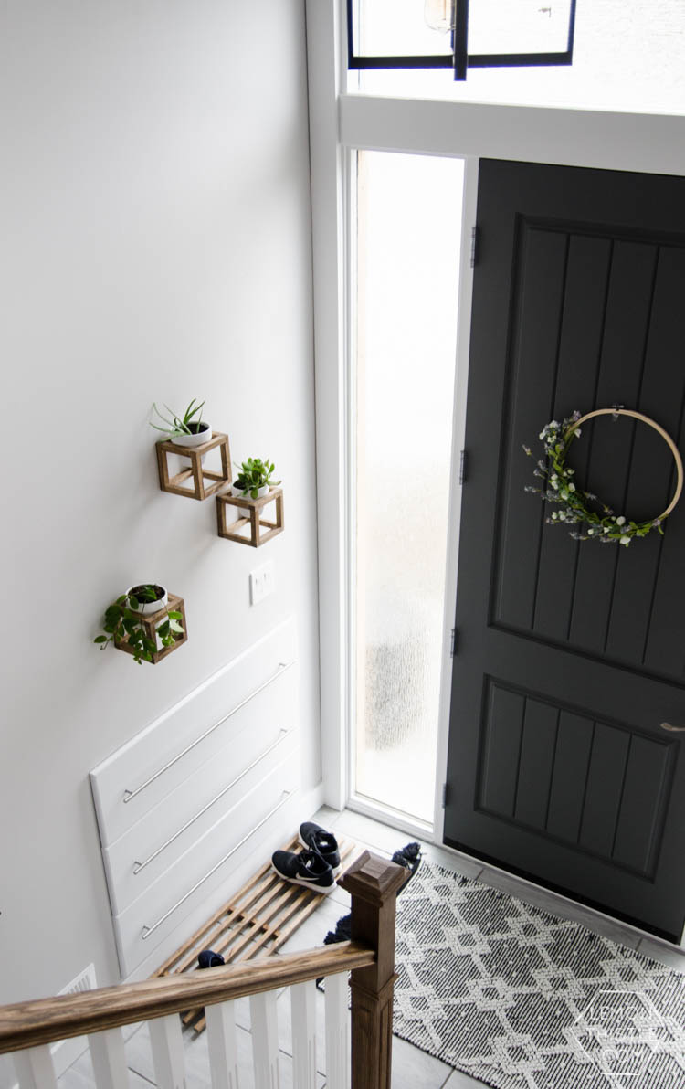 A Diy Split Level Entry Makeover Before After Lemon Thistle