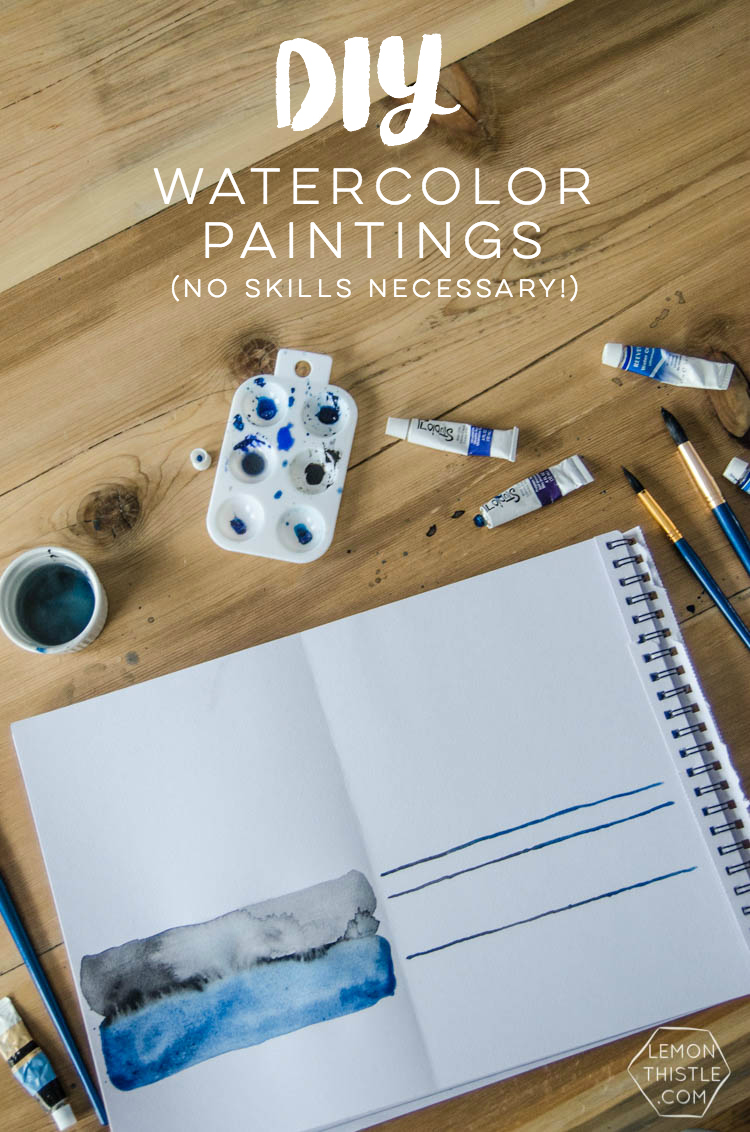 I love this simple watercolor painting duo! And the video tutorial makes it so easy to make.