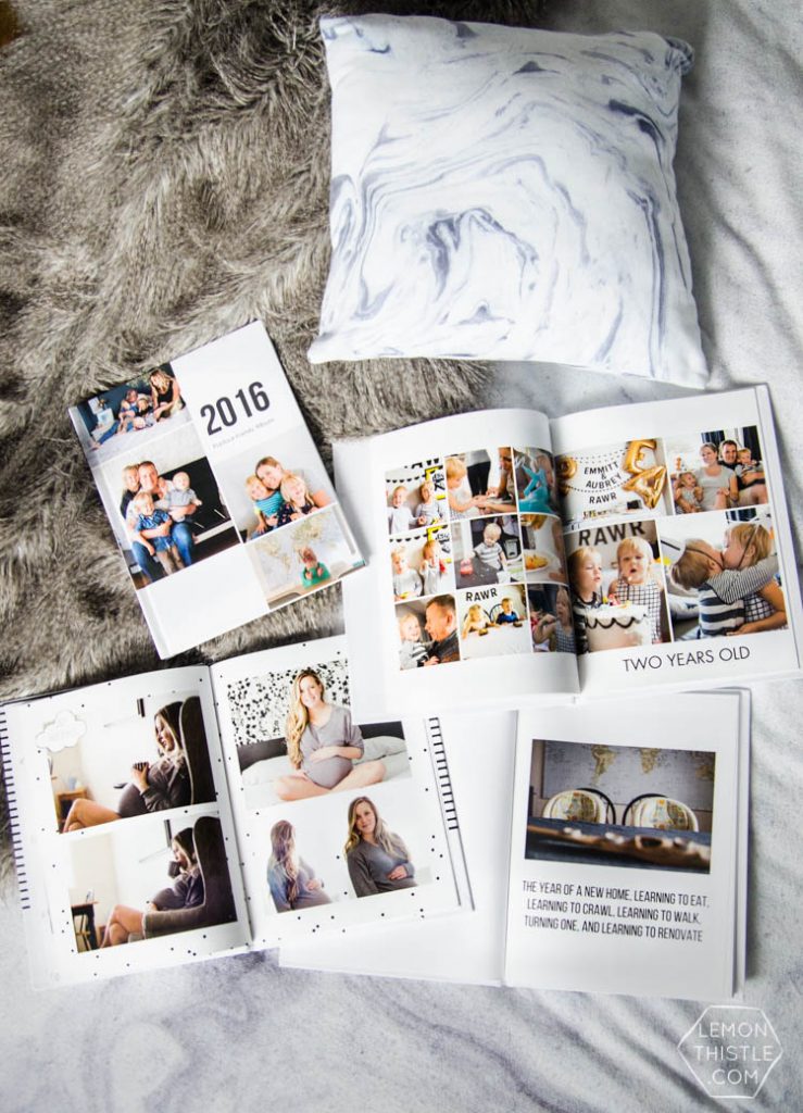 4 different family photo book minimal designs