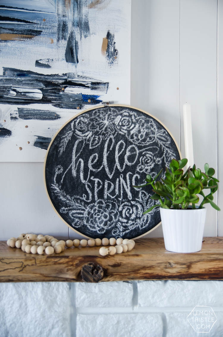 Simple, neutral spring home tour- spring 'decor' I could actually pull off!