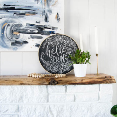 Simple, neutral spring home tour- spring 'decor' I could actually pull off!