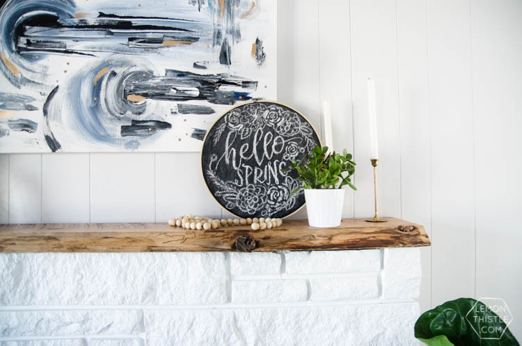 Simple, neutral spring home tour- spring 'decor' I could actually pull off!
