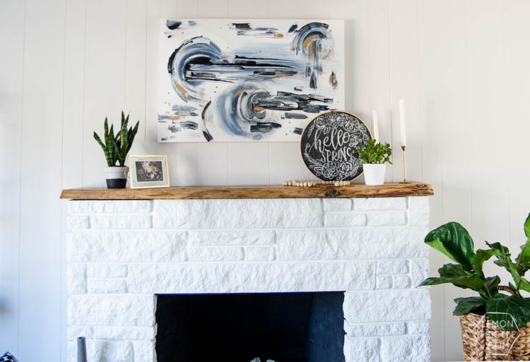 Simple, neutral spring home tour- spring 'decor' I could actually pull off!
