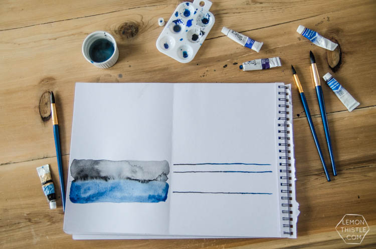 I love this simple watercolor painting duo! And the video tutorial makes it so easy to make.