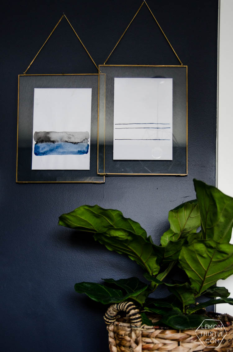I love this simple watercolor painting duo! And the video tutorial makes it so easy to make.
