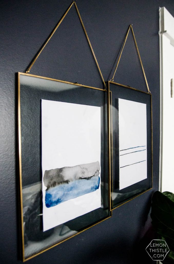 I love this simple watercolor painting duo! And the video tutorial makes it so easy to make.