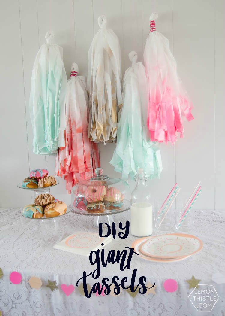 DIY Giant Party Tassels
