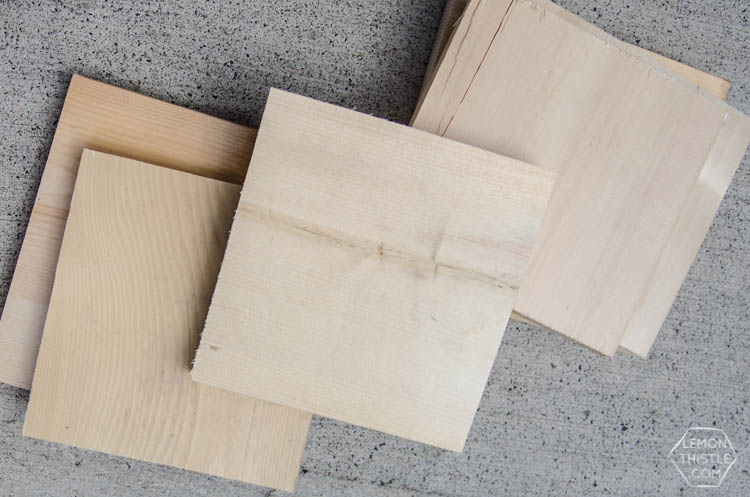 Wood Cut to size to make cube