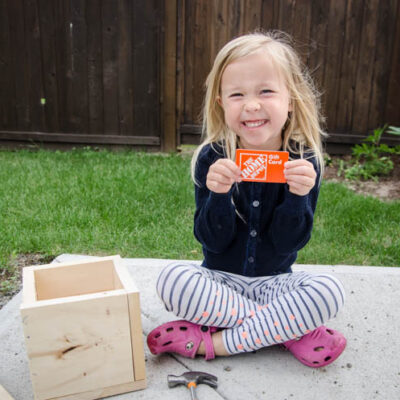 What a great idea for Father's Day! A Gift Card Crate- this would be too fun to watch them break into.