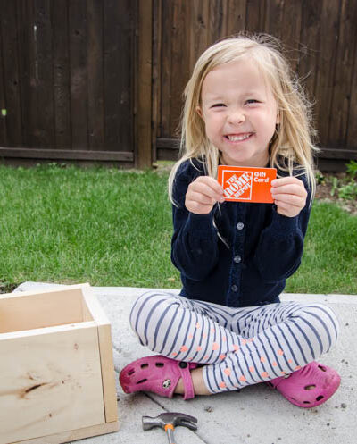 What a great idea for Father's Day! A Gift Card Crate- this would be too fun to watch them break into.