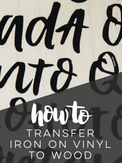 how to transfer iron on vinyl to wood- who knew heat transfer vinyl worked for wood signs! Great tips and tricks