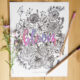 Love this free printable coloring sheet! Plus the hand lettering and floral illustrations are rad. Perfect for summer
