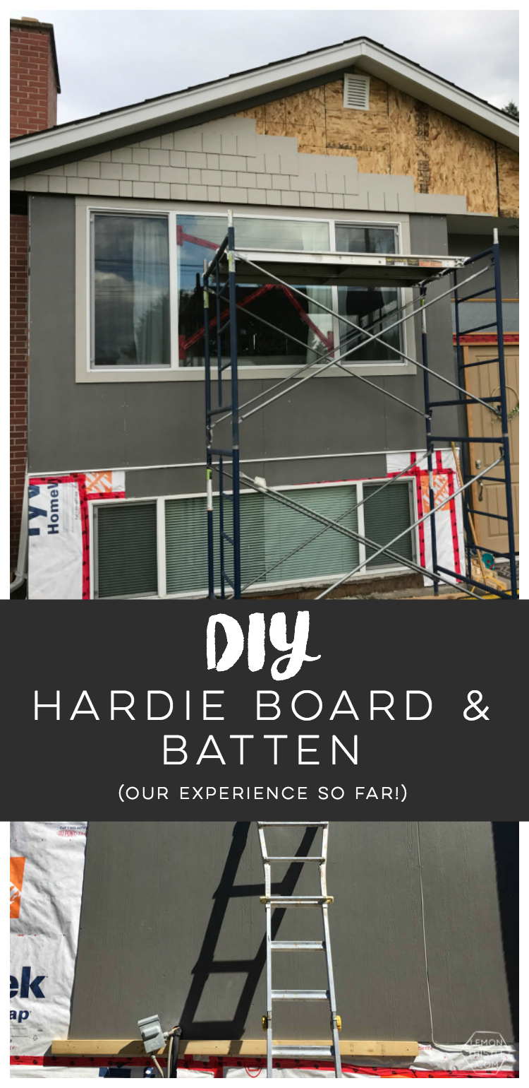 DIY Exterior renovation progress & hardie board and batten installation tips